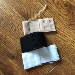 Set of three bra extenders